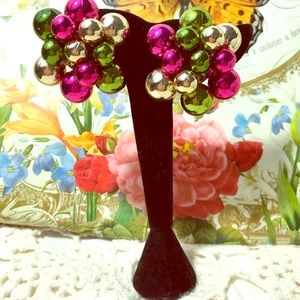 Fab Party earrings Clips, beautiful color, 🌺🦋
